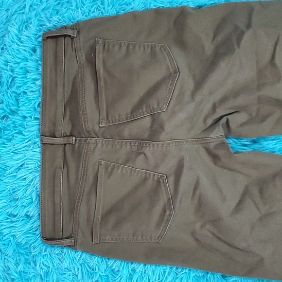 Talbots Olive Green Denim Ankle Jeans - Picture 5 of 6